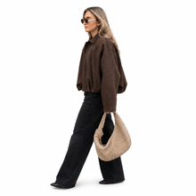 Élise | Veste Oversize Bombée - Chocolat