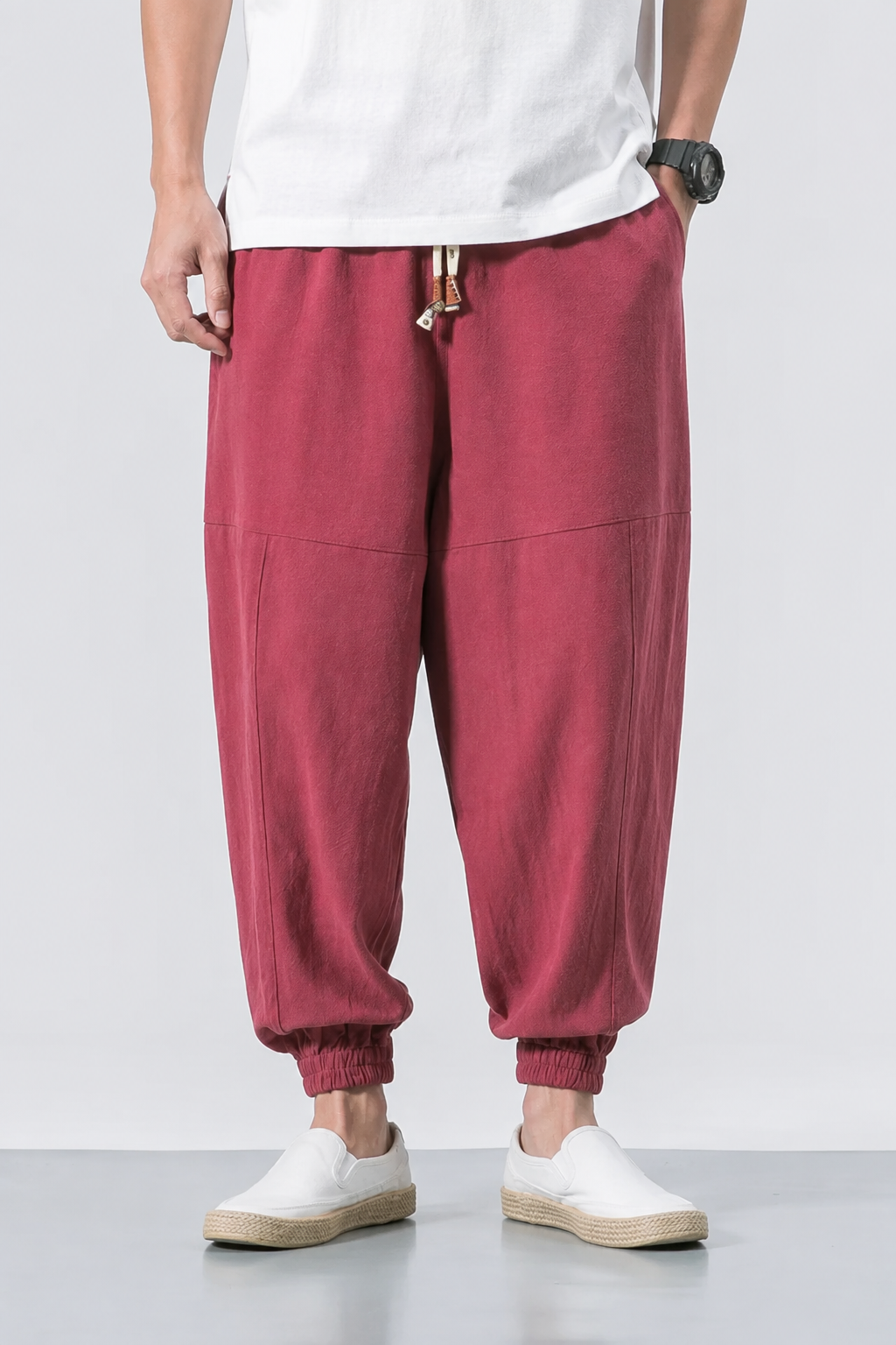 Marius | Pantalon Large Homme Coton Lin
