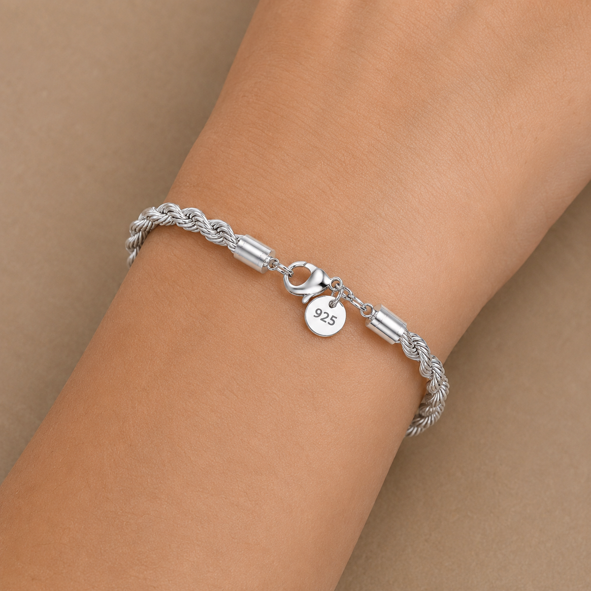 Alix | Bracelet Chaîne Plate Argent 925 - 20Cm