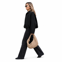 Élise | Veste Oversize Bombée - Noir