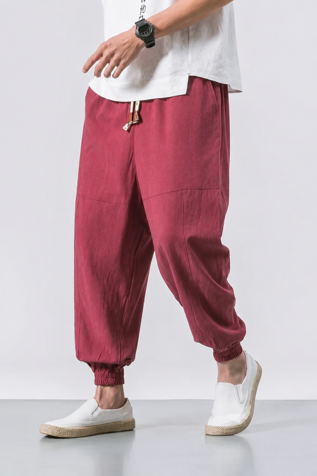 Marius | Pantalon Large Homme Coton Lin
