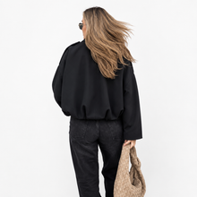 Élise | Veste Oversize Bombée - Noir