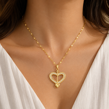 Emma | Collier Cœur Zircon Acier Inoxydable
