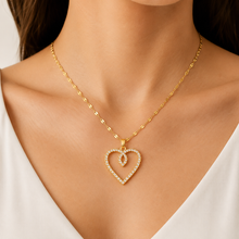 Emma | Collier Cœur Zircon Acier Inoxydable