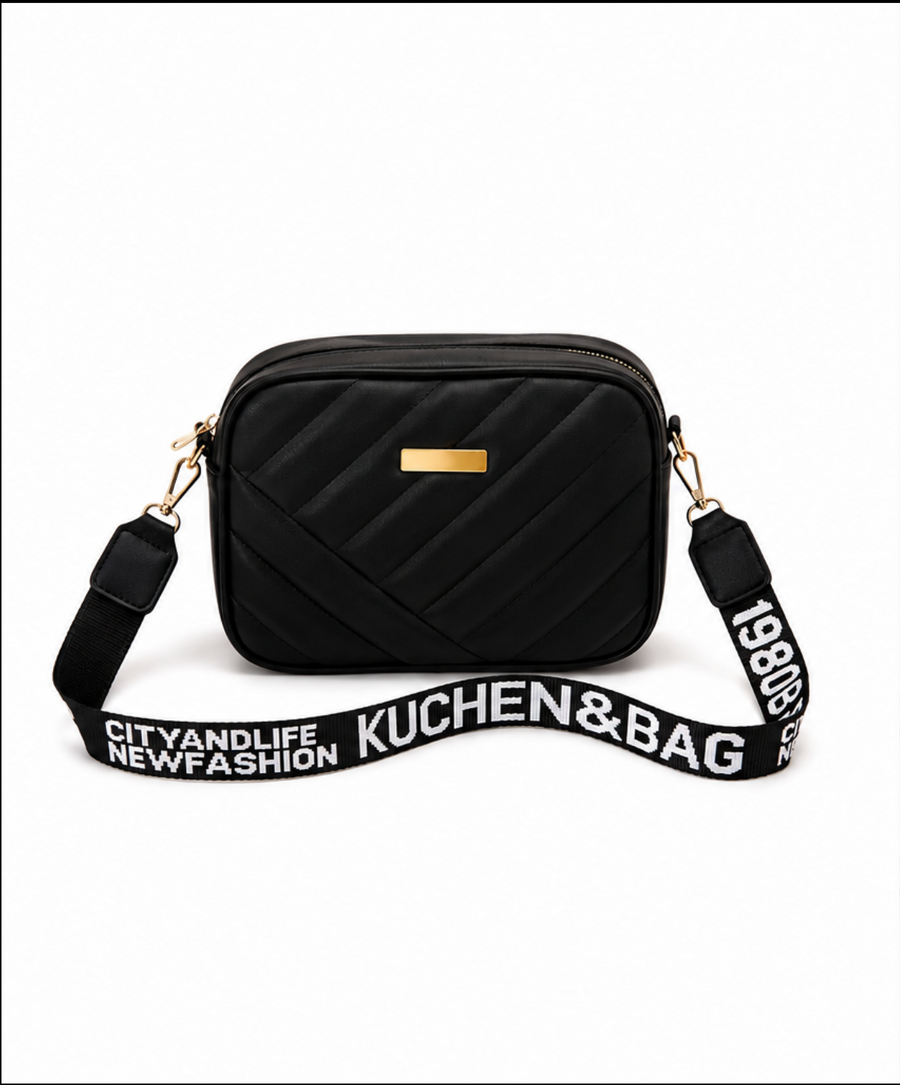 Juliette | Sac Bandoulière Matelassé - Noir