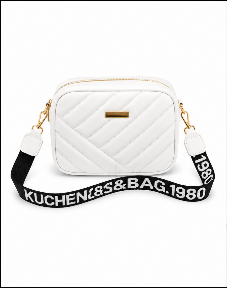 Juliette | Sac Bandoulière Matelassé - Blanc