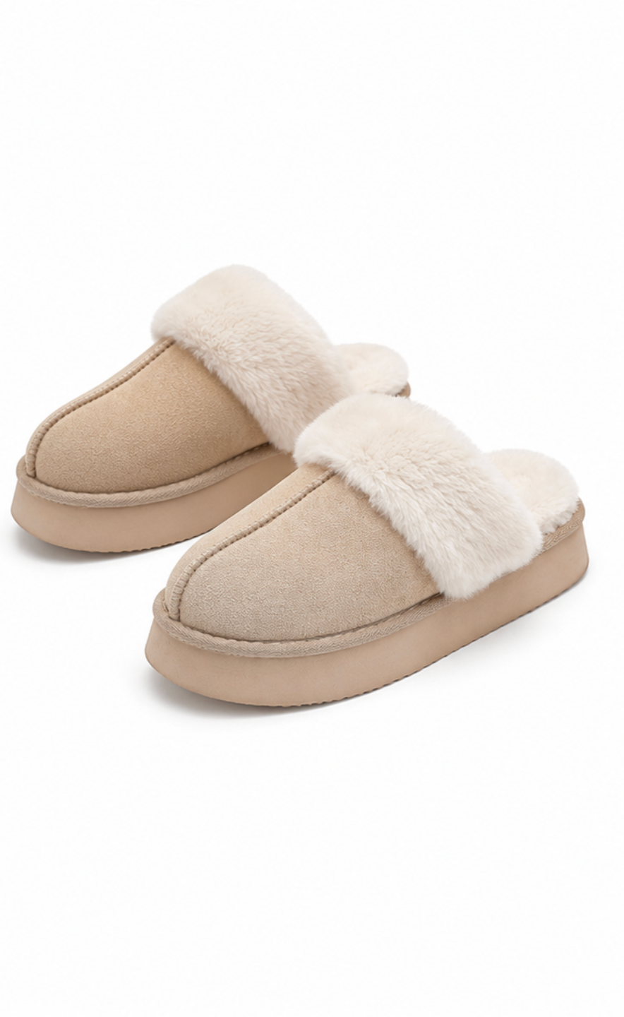 Noémie | Chaussons Fourrure Peau de Mouton