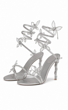 Héloïse | Sandales à Talon Ornées de Strass