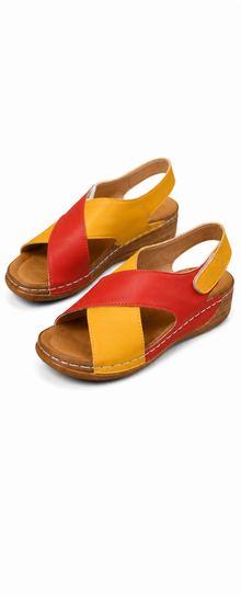 Margot | Sandales Compensées Multicolores