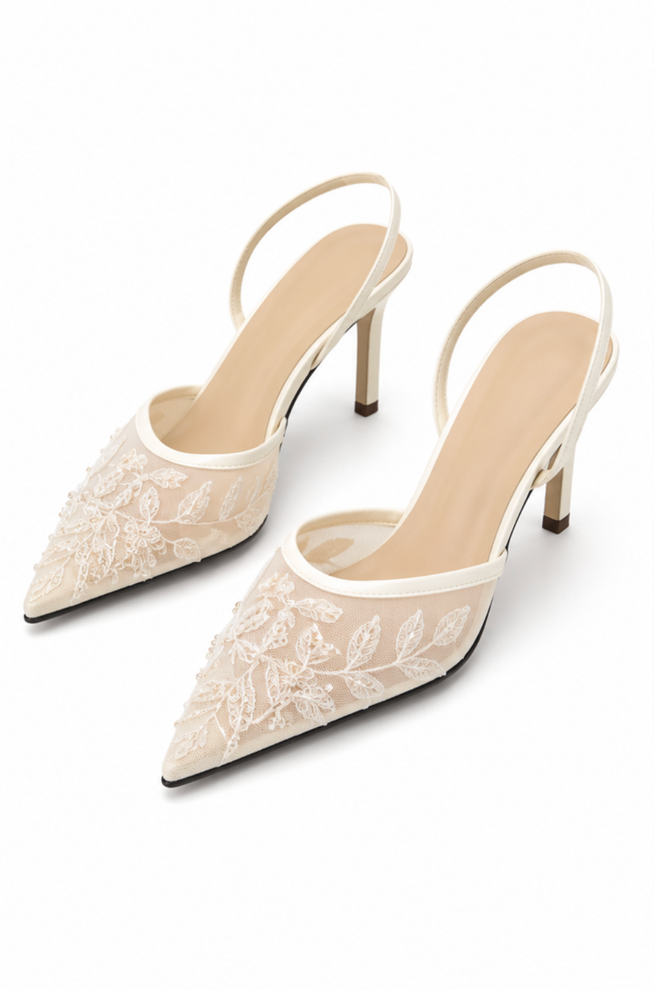 Constance | Escarpins Pointus Dentelle