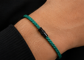 Sacha | Bracelet Cordon Porte-Bonheur - Vert
