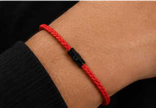 Sacha | Bracelet Cordon Porte-Bonheur - Rouge