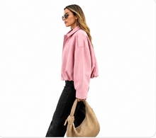 Élise | Veste Oversize Bombée - Rose