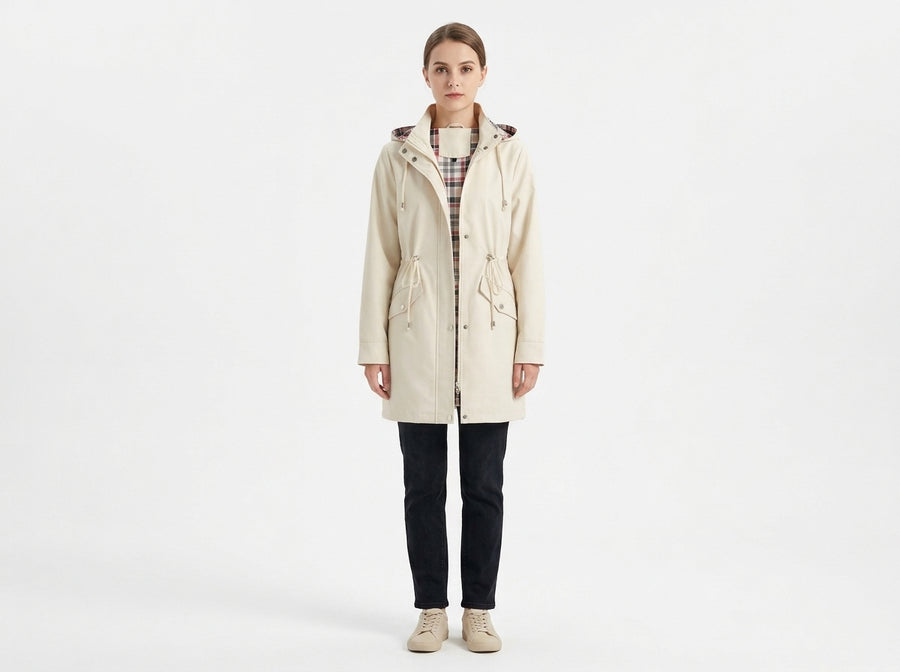 Apolline | Trench Long Imperméable 3-en-1