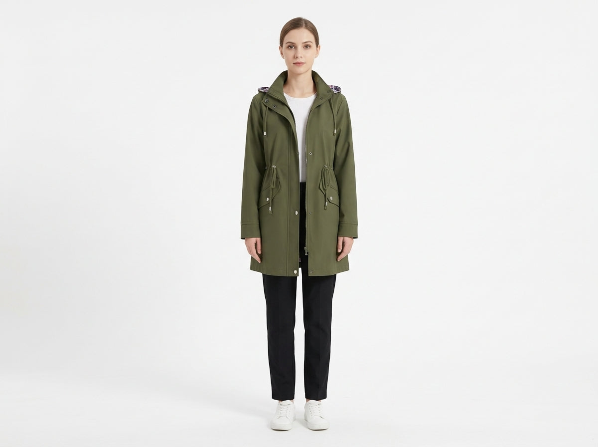 Apolline | Trench Long Imperméable 3-en-1