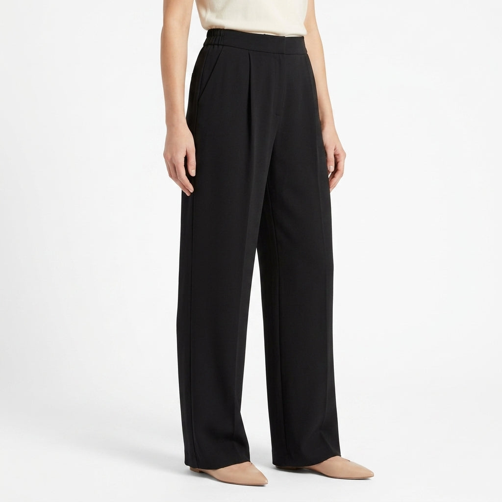 Camille | Pantalon Large Taille Haute