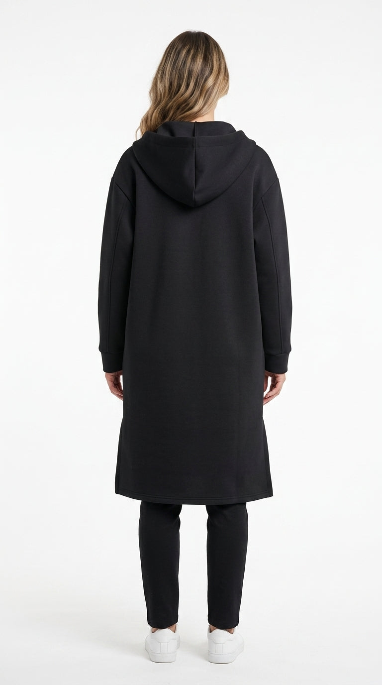 Maëlle | Manteau Sweat Oversize à Capuche