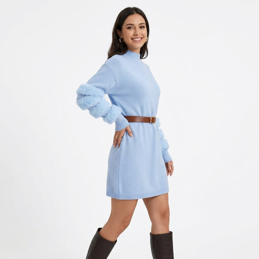 Iris | Robe Pull Col Montant Manches Longues