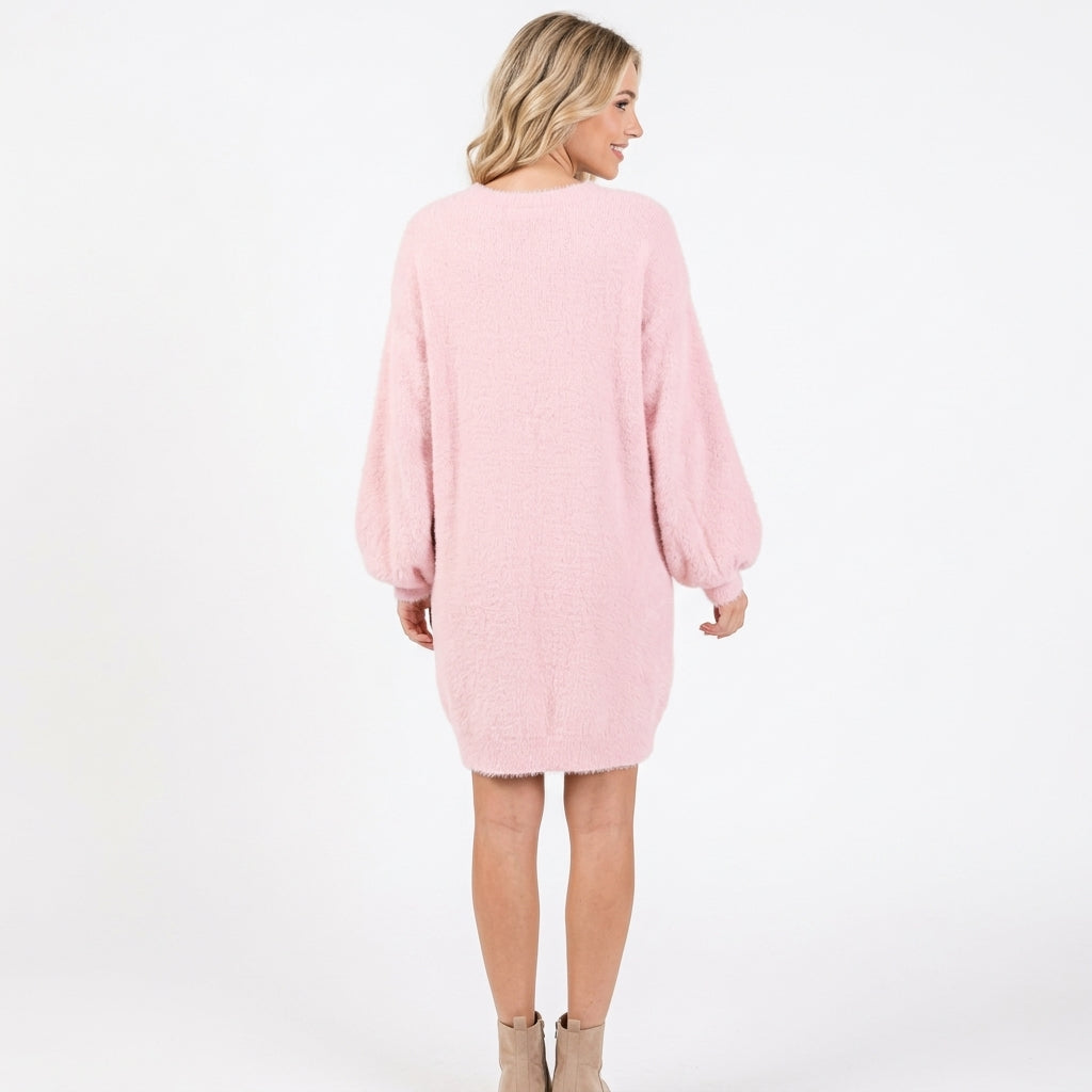 Aurore | Robe Pull Oversize Manches Chauve-Souris