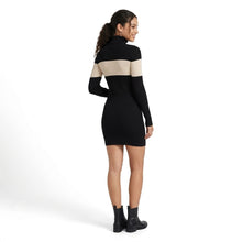 Margot | Robe Pull Bicolore Col Montant