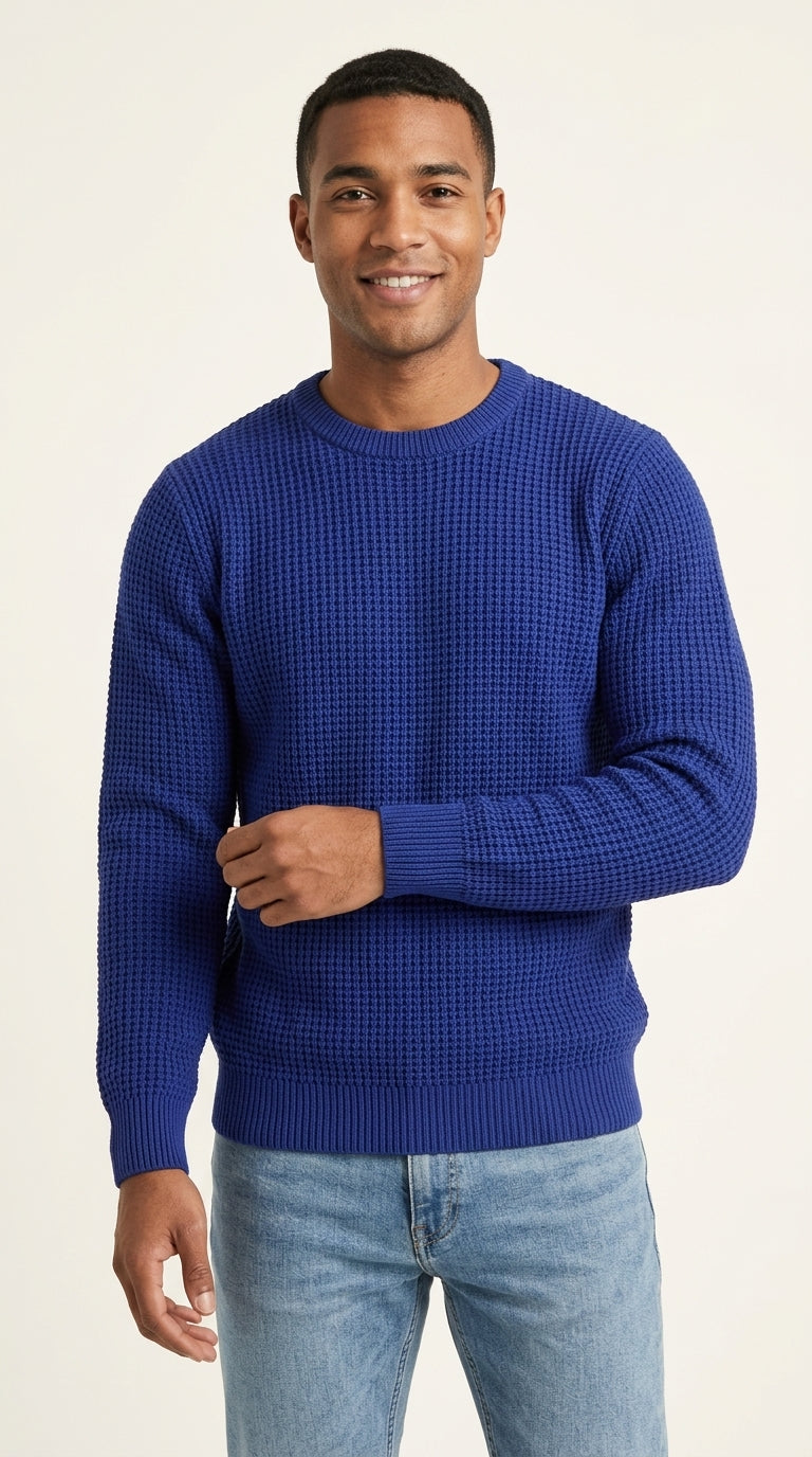 Lucas | Pull Gaufré Décontracté