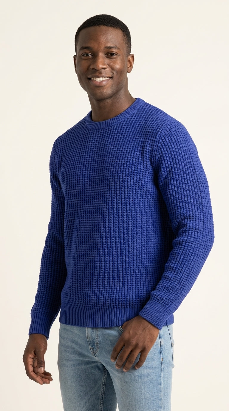 Lucas | Pull Gaufré Décontracté