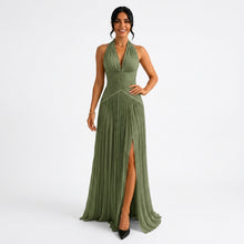 Sofia | Robe de Soirée Longue Satin - Vert