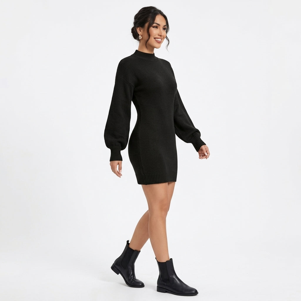 Colette | Robe Pull Col Montant