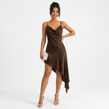 Célia | Robe Nuisette Satin Asymétrique