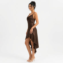 Célia | Robe Nuisette Satin Asymétrique