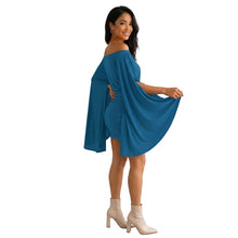 Solange | Robe Épaules Dénudées Manches Cape