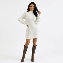 Inès | Robe Pull Manches Filet