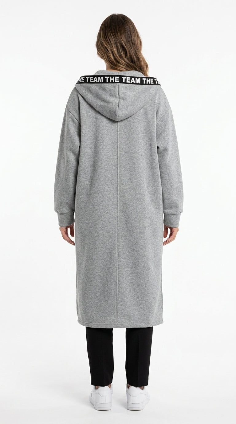 Maëlle | Manteau Sweat Oversize à Capuche
