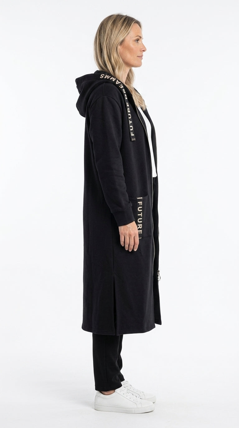 Maëlle | Manteau Sweat Oversize à Capuche