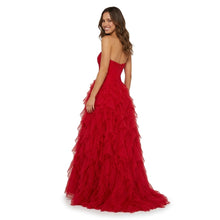 Éloïse | Robe de Soirée en Mousseline à Volants - Coloris Photo