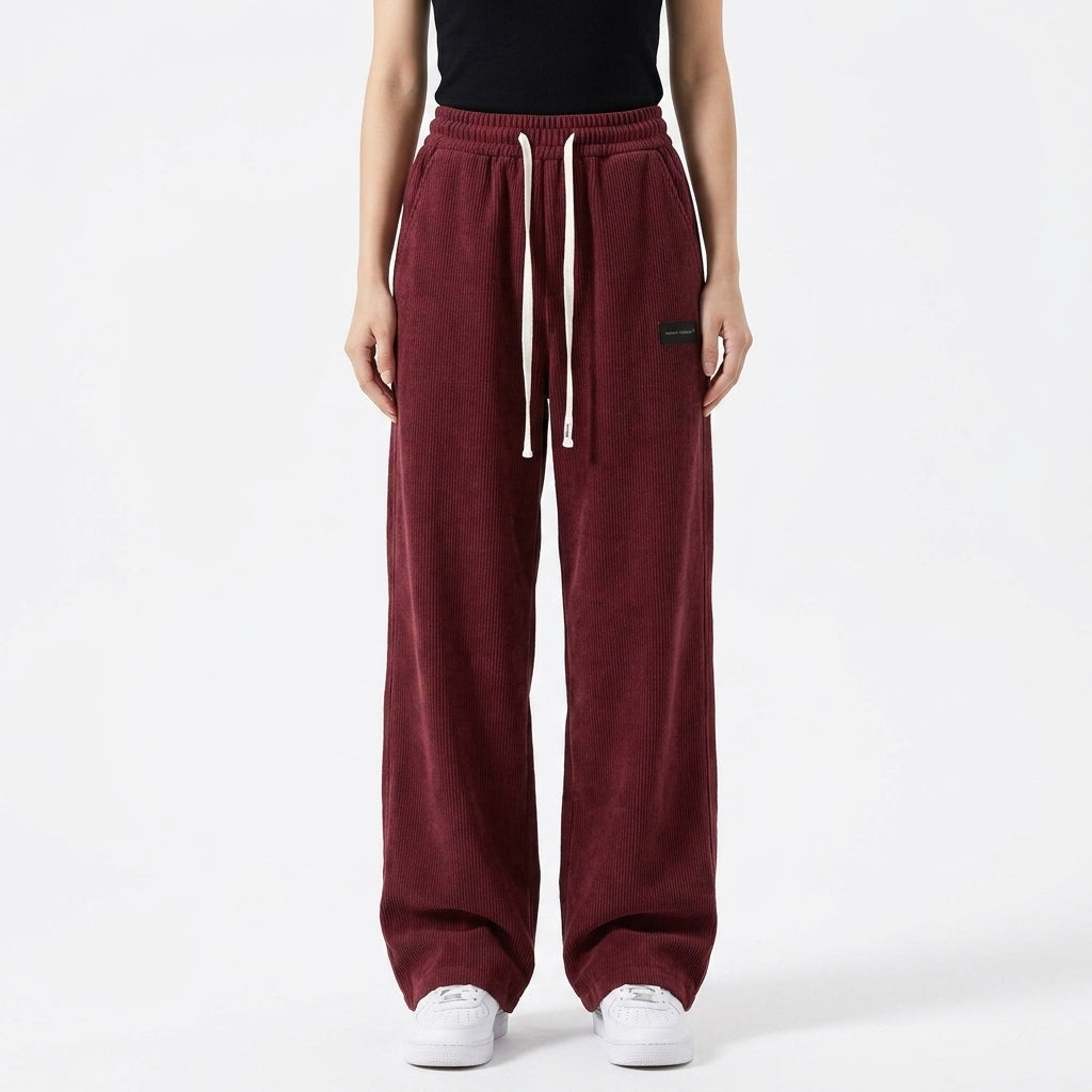 Éloïse | Pantalon Large en Velours Côtelé