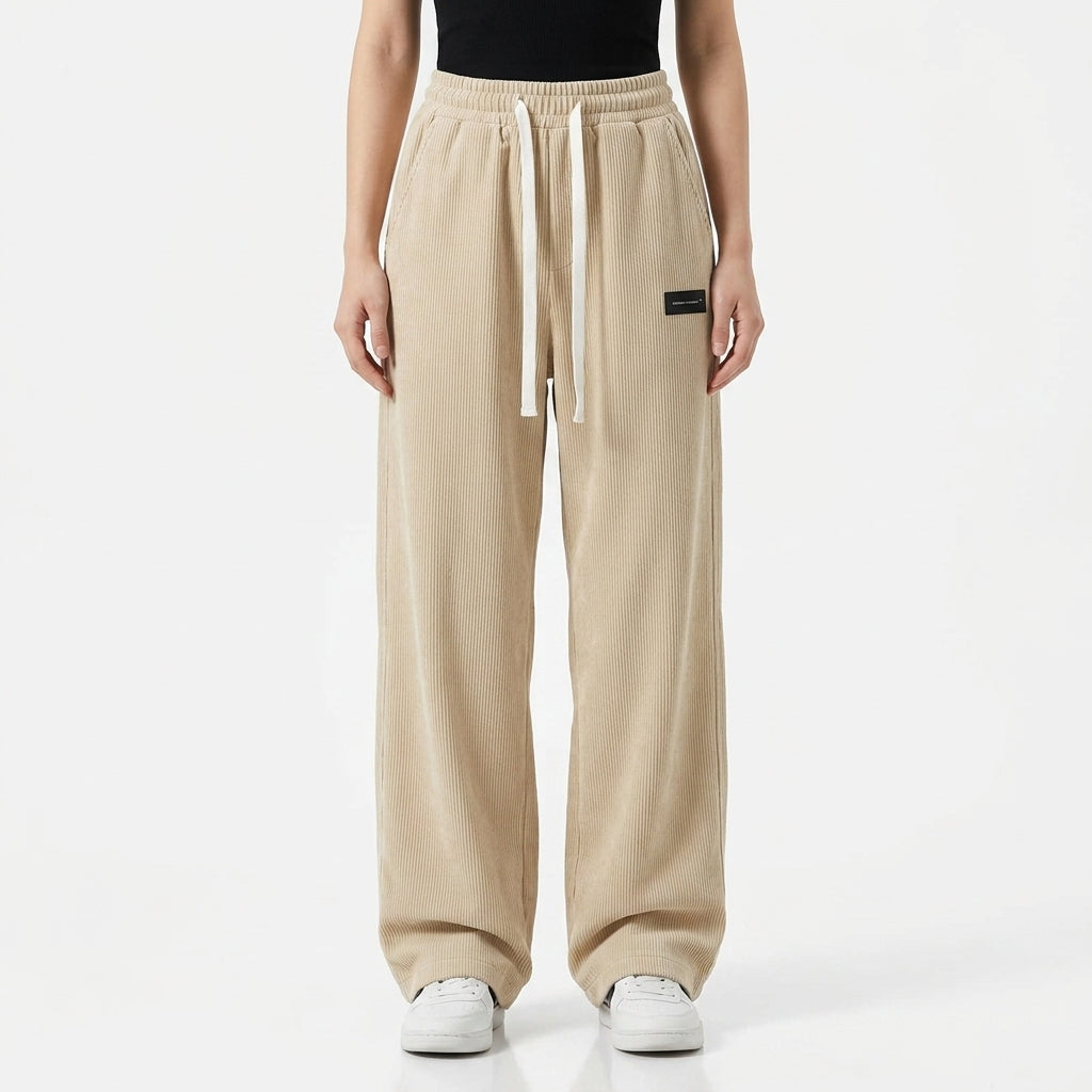 Éloïse | Pantalon Large en Velours Côtelé