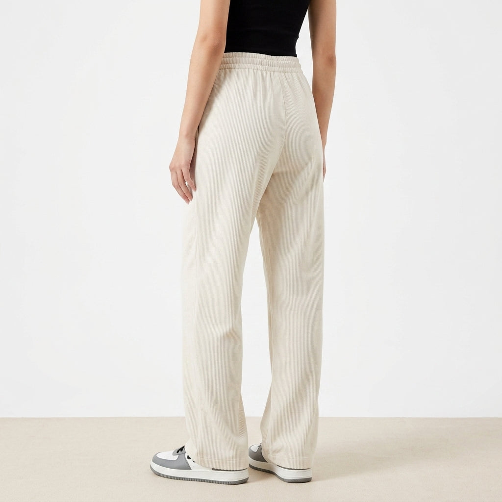 Éloïse | Pantalon Large en Velours Côtelé