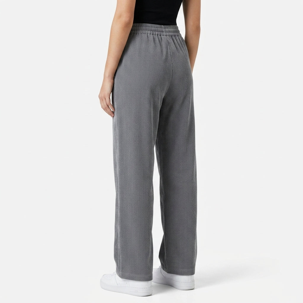 Éloïse | Pantalon Large en Velours Côtelé