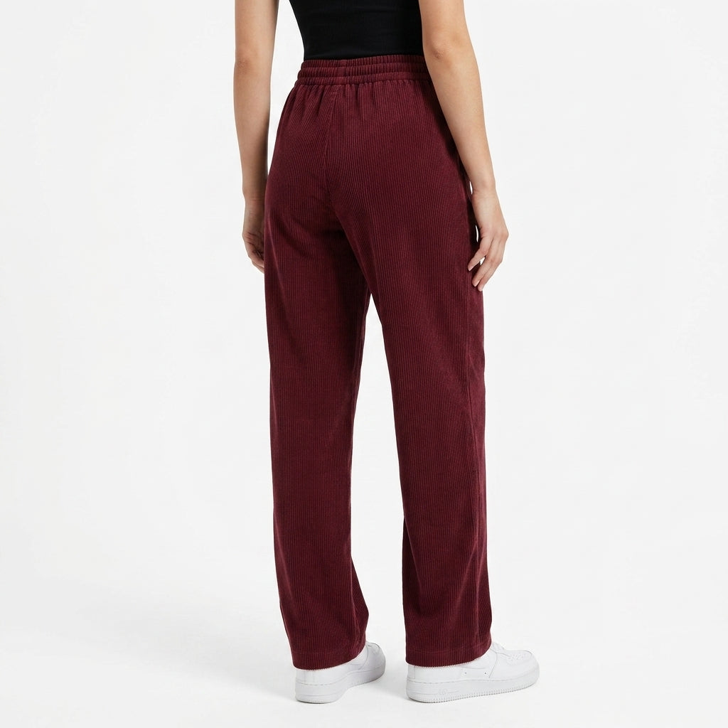 Éloïse | Pantalon Large en Velours Côtelé