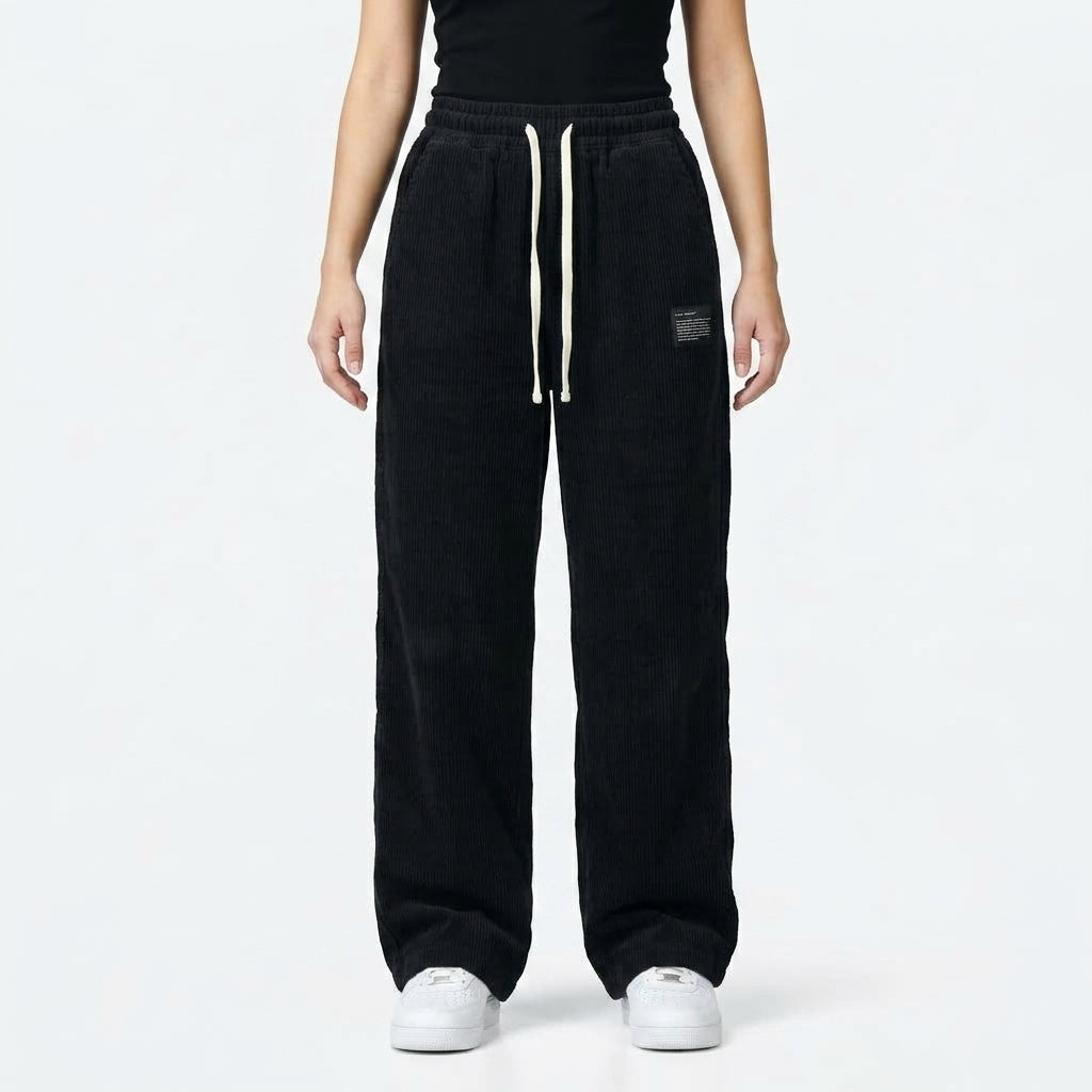 Éloïse | Pantalon Large en Velours Côtelé