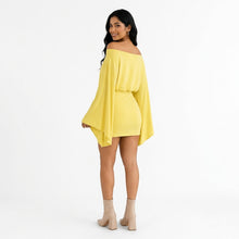 Solange | Robe Épaules Dénudées Manches Cape