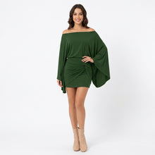 Solange | Robe Épaules Dénudées Manches Cape