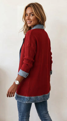 Camille | Veste Longue Bi-Matière