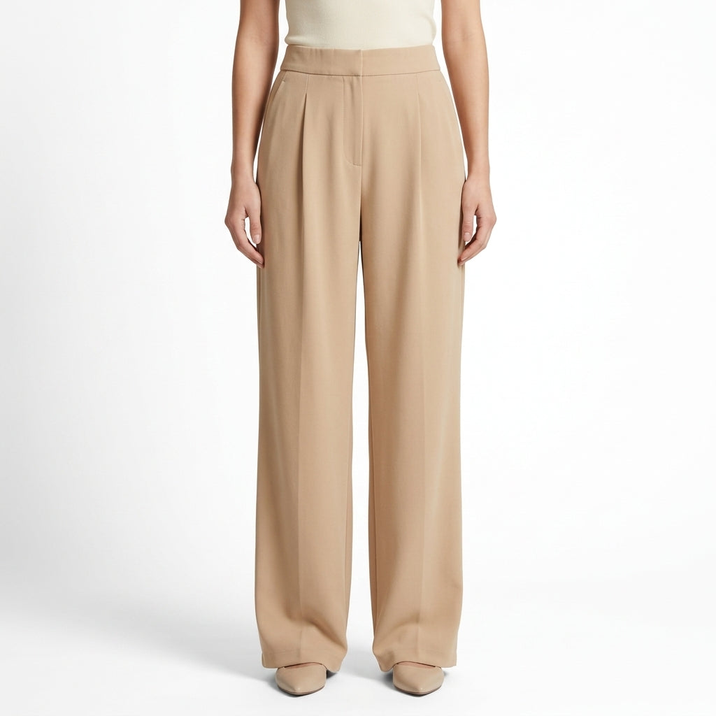 Camille | Pantalon Large Taille Haute