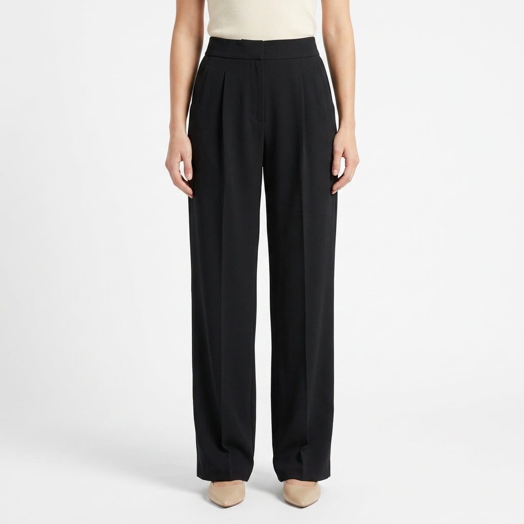 Camille | Pantalon Large Taille Haute