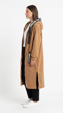 Maëlle | Manteau Sweat Oversize à Capuche