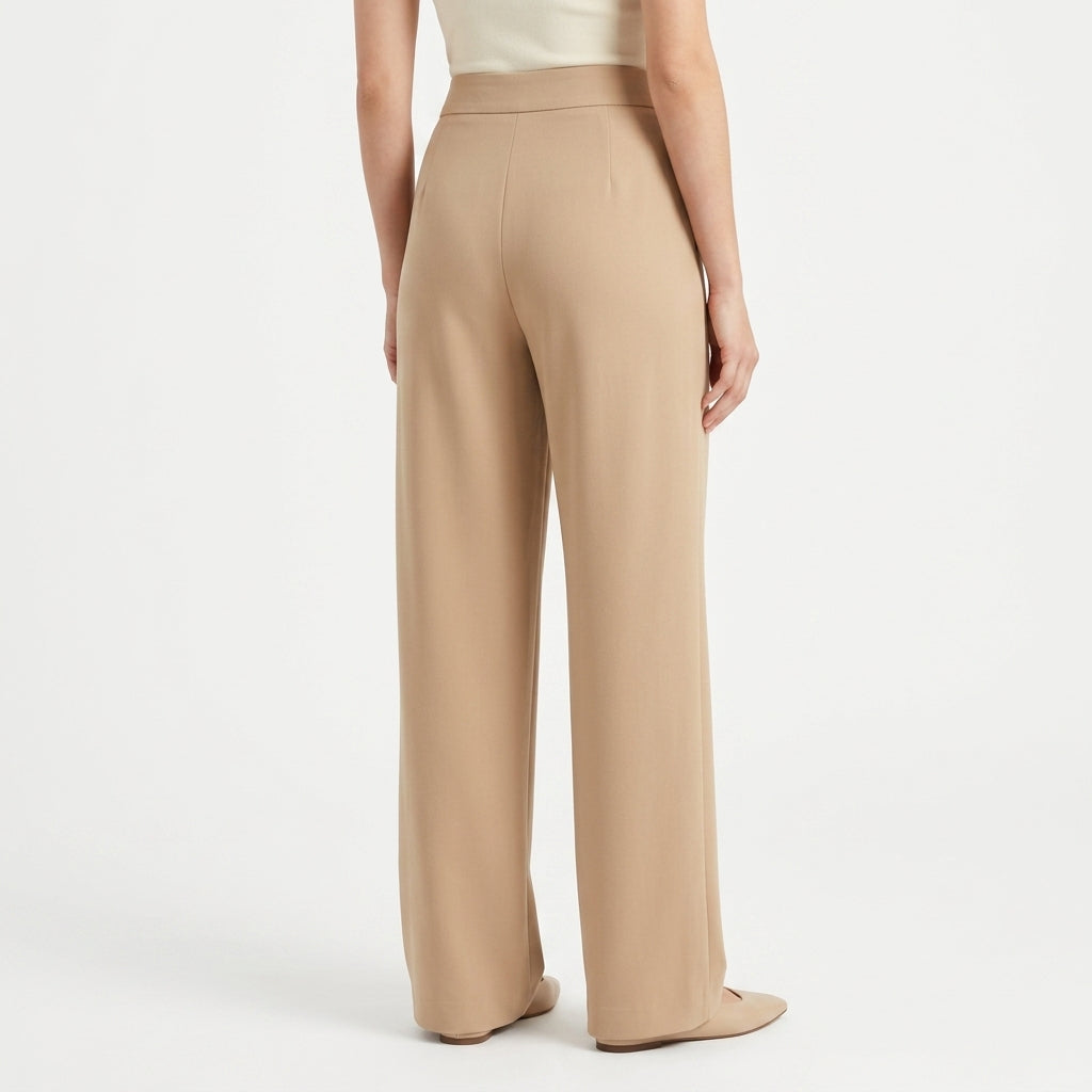 Camille | Pantalon Large Taille Haute