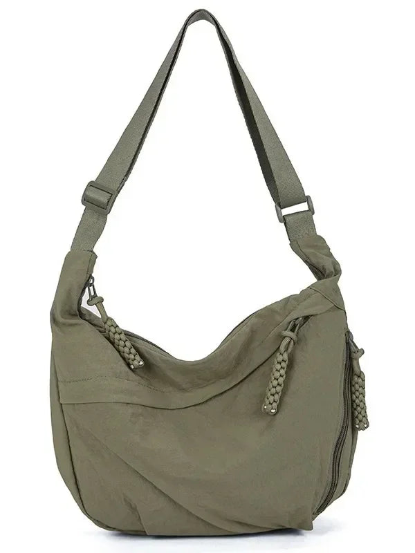Manon | Sac Besace Souple pour Femme - Kaki