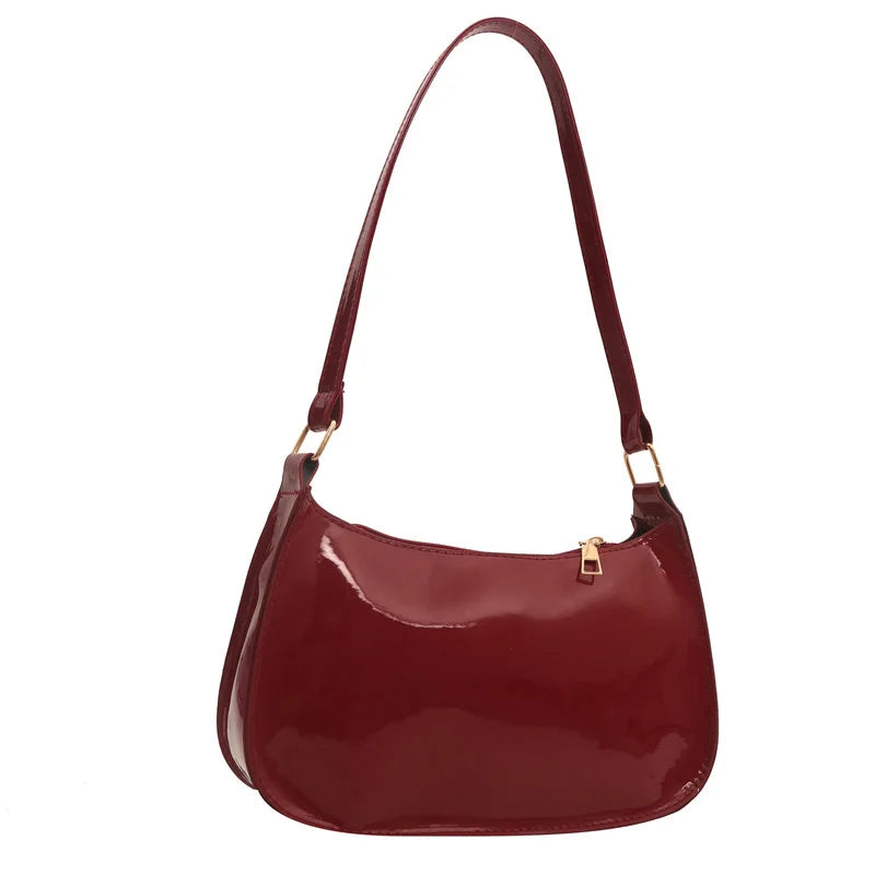 Océane | Sac Besace Cuir Verni